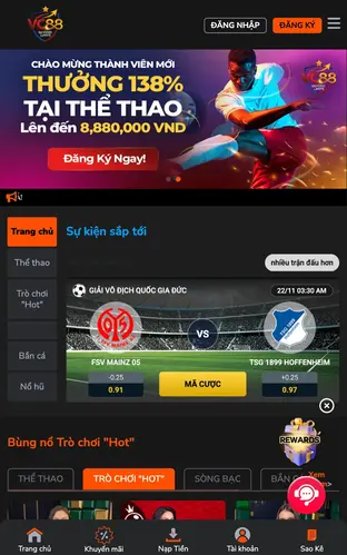 TẢI APP Ứng dụng VC88 Casino Việt Nam